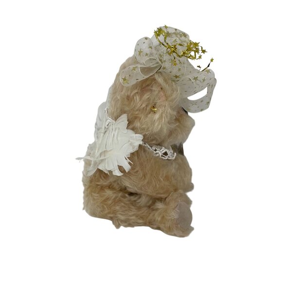 Annette Funicello Angel Bear Wings Star Charm Ribbon Hat Plush Stuffed Animal - Picture 5 of 9